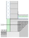 Lábazati fal hőszigetelésének kialakítása alápincézetlen épület esetén, Expert Fix hőszigeteléssel - CAD fájl