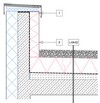 Fordított rétegrendű, nem járható tető – attika - CAD fájl