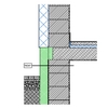 Lábazati fal hőszigetelésének kialakítása alápincézett épület esetén - CAD fájl