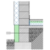 Lábazati fal hőszigetelésének kialakítása alápincézetlen épület esetén - CAD fájl