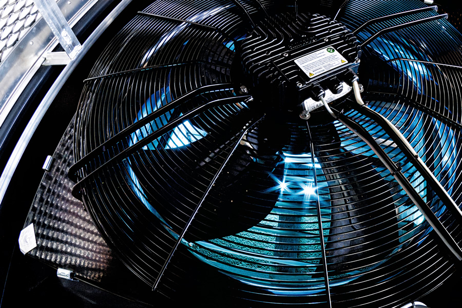 BoostAir ipari adiabatikus léghűtő axiális ventilátora EC motorral, smart vezérléssel