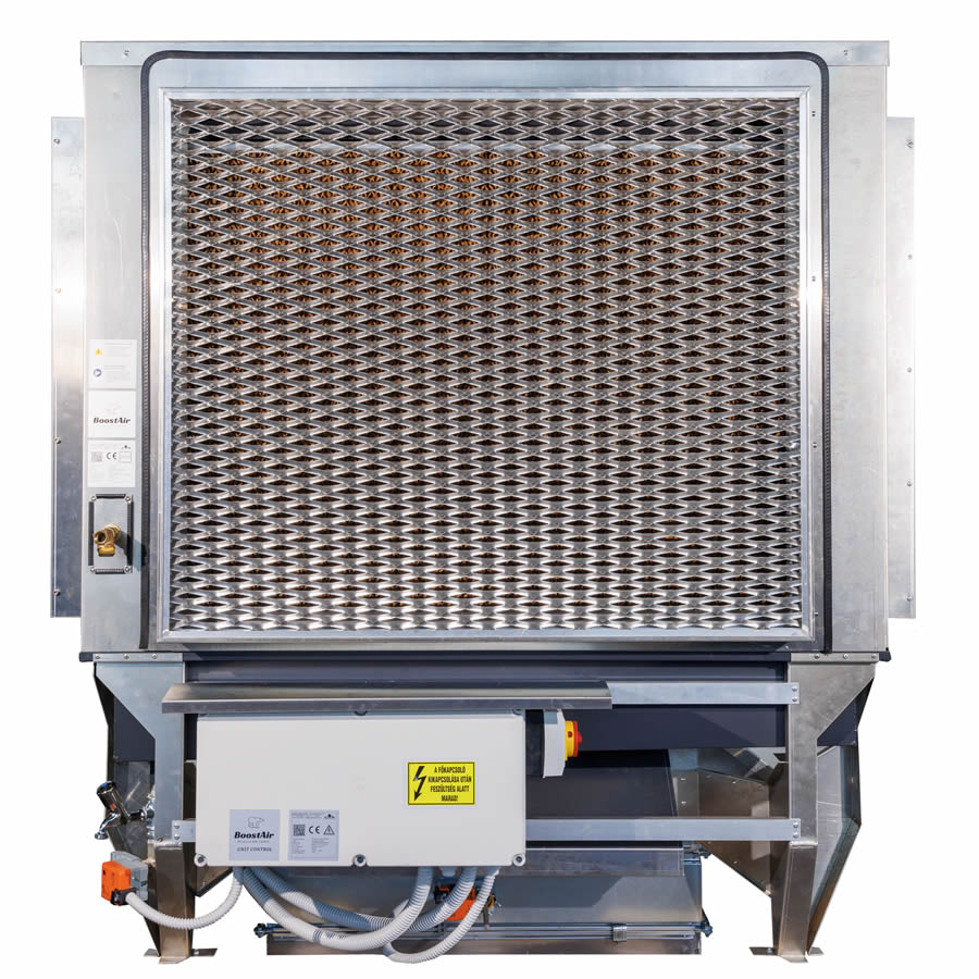 BoostAir adiabatikus léghűtő berendezés Unit Control gépvezérlővel