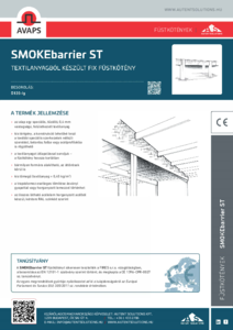 SMOKEbarrier ST textilanyagból készült fix füstkötény - általános termékismertető