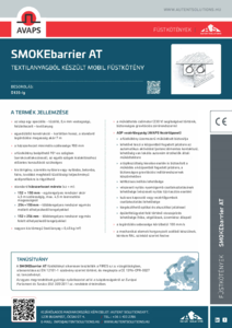 SMOKEbarrier AT textilanyagból készült mobil füstkötény - általános termékismertető