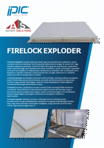 Firelock Exploder hasadó-nyíló berendezés - általános termékismertető