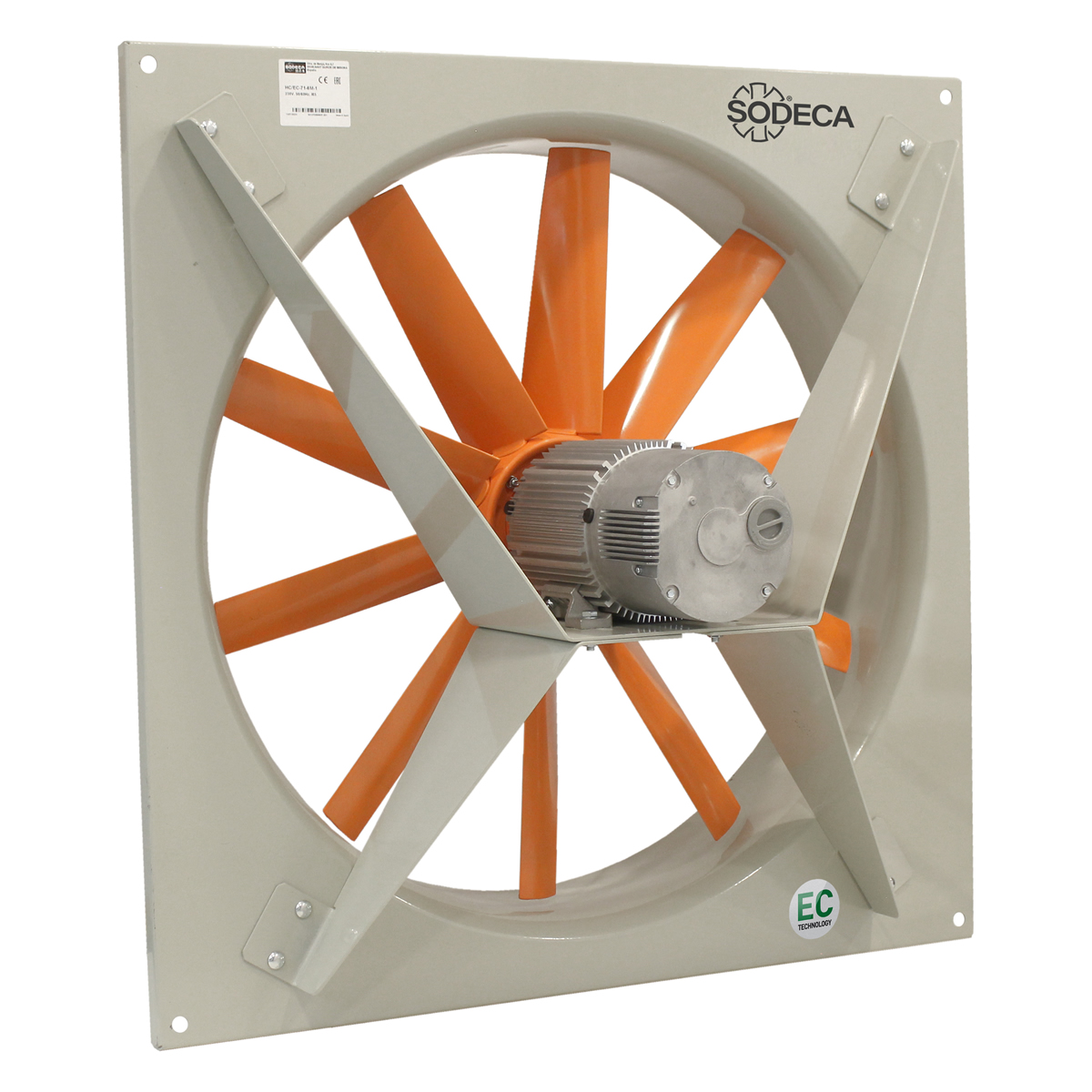 Sodeca HC/EC axiális fali ventilátorok EC technológiás IE5 motorral