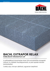 BACHL Extrapor RELAX homlokzati hőszigetelés - általános termékismertető