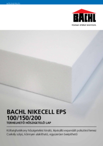 BACHL Nikecell EPS 100 hőszigetelő lemez  - általános termékismertető