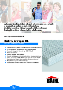 BACHL Extrapor HL lábazati és pincefal hőszigetelő lap - általános termékismertető