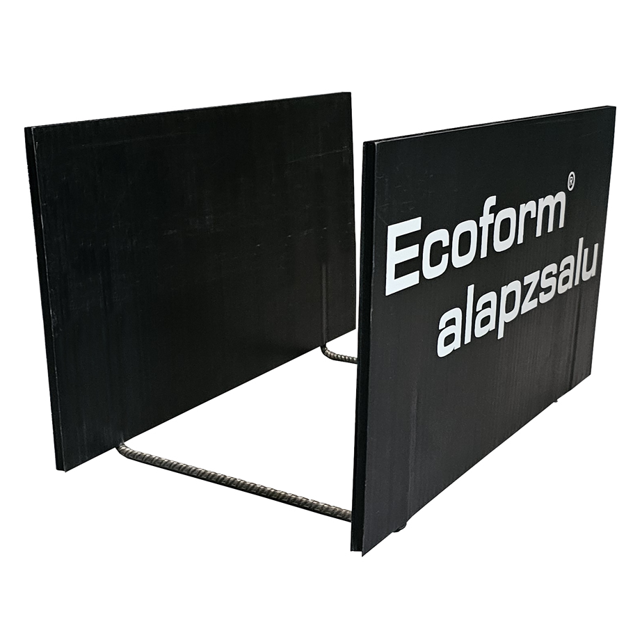 Ecoform szigetelés nélküli vagy hőszigetelt sávalap és tömbalap zsalu