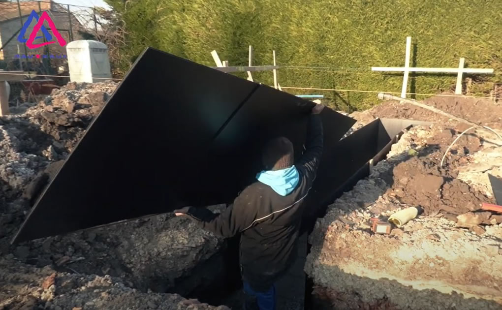 Alapozás kivitelezése Ecoform könnyűzsalu rendszerrel