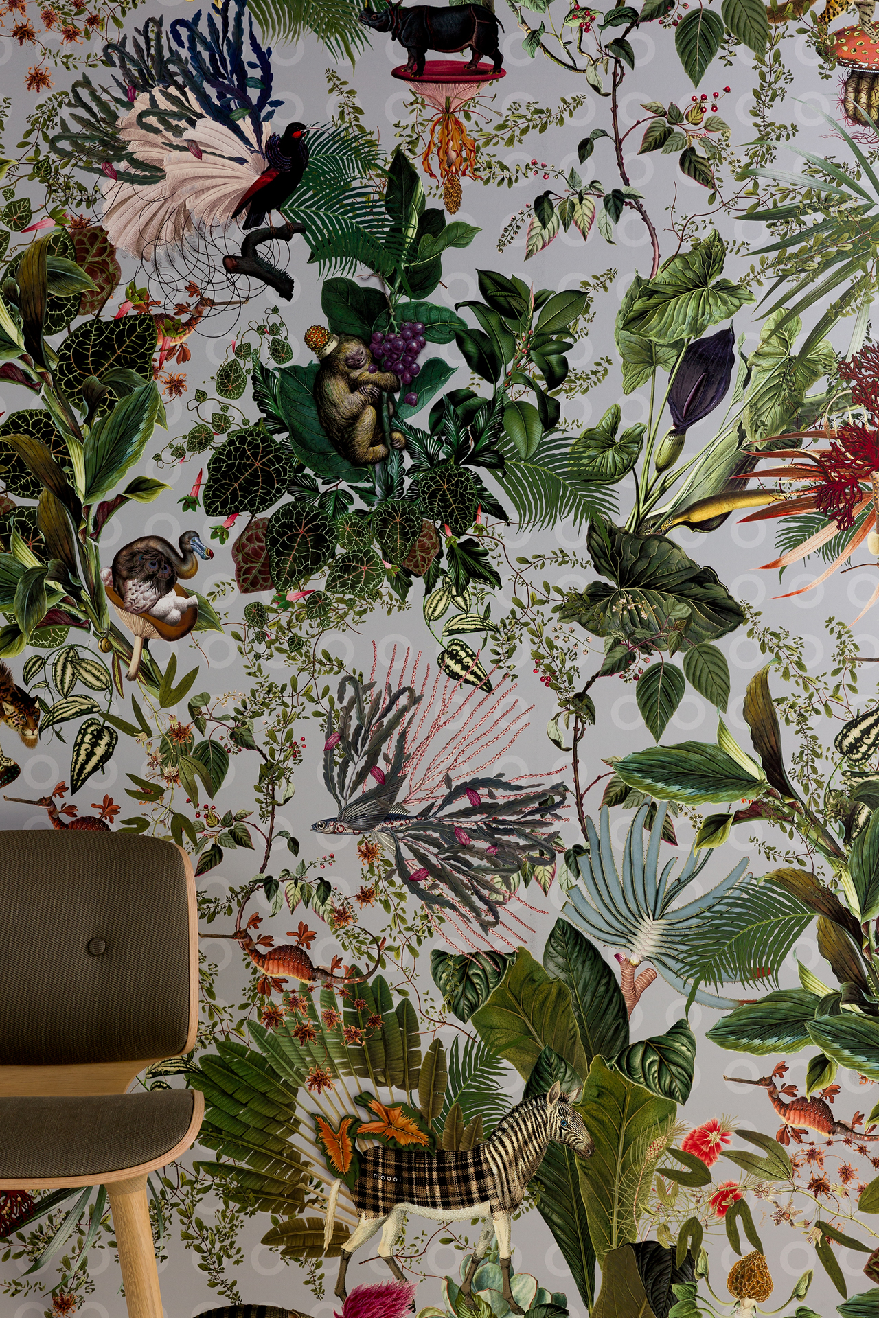 Arte Menagerie of Extinct Animals prémium textil tapéták