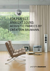 Creation Baumann akusztikus dekor- és kárpitanyagok - általános termékismertető