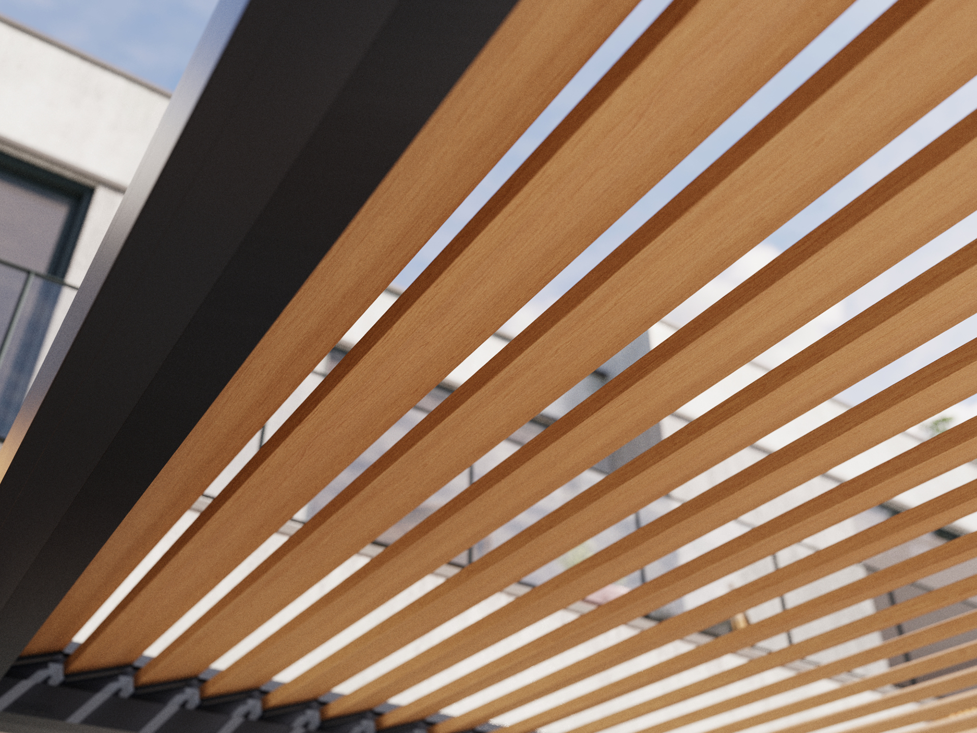 Brustor B200 XL famegjelenésű alumínium pergola