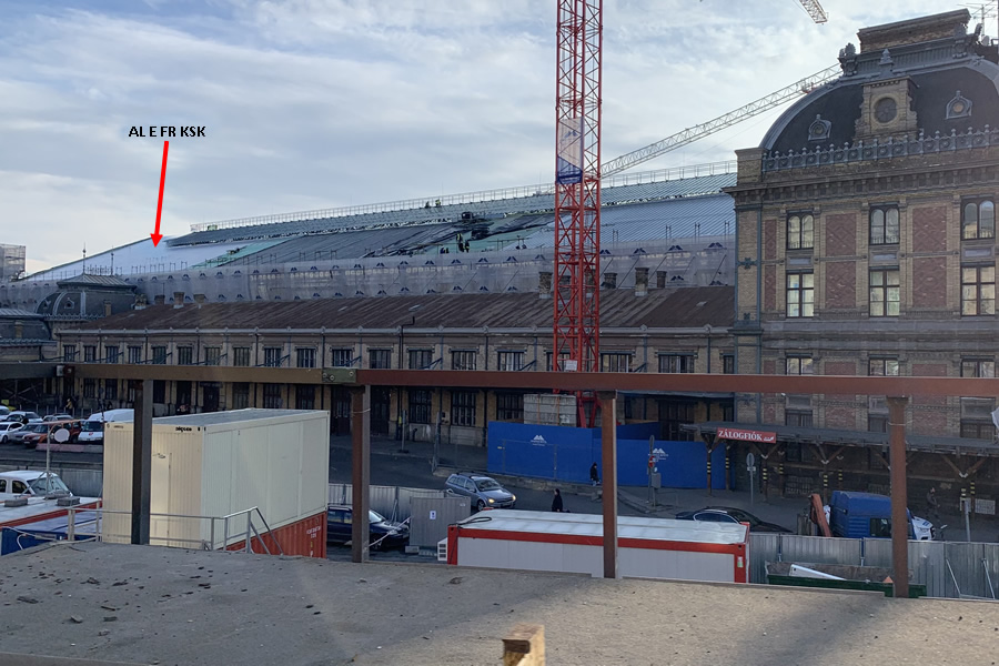 Büsscher AL E FR KSK a nyugati pályaudvar felújításánál