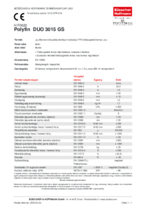 POLYFIN DUO 3015 - műszaki adatlap