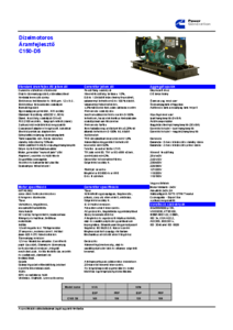C150 D5 dízelmotoros áramfejlesztő <br> (általános termékismertető) - általános termékismertető