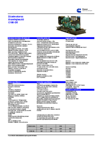 C180 D5 dízelmotoros áramfejlesztő <br> (általános termékismertető) - általános termékismertető