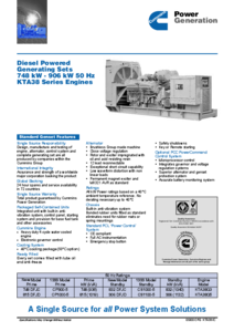 832 DFJC dízelmotoros áramfejlesztő <br> (angol nyelvű általános termékismertető) - általános termékismertető