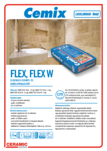 Cemix Flex csempe- és járólapragasztó - műszaki adatlap