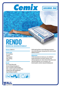 Cemix RenDo alapvakolat - műszaki adatlap