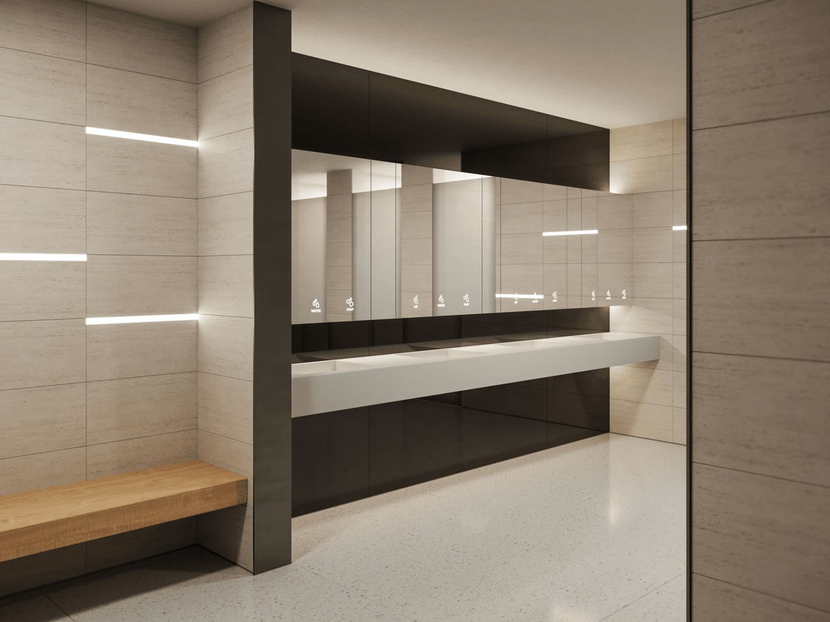 CLEANTEC érintésmentes szappan-víz-kézszárító modul