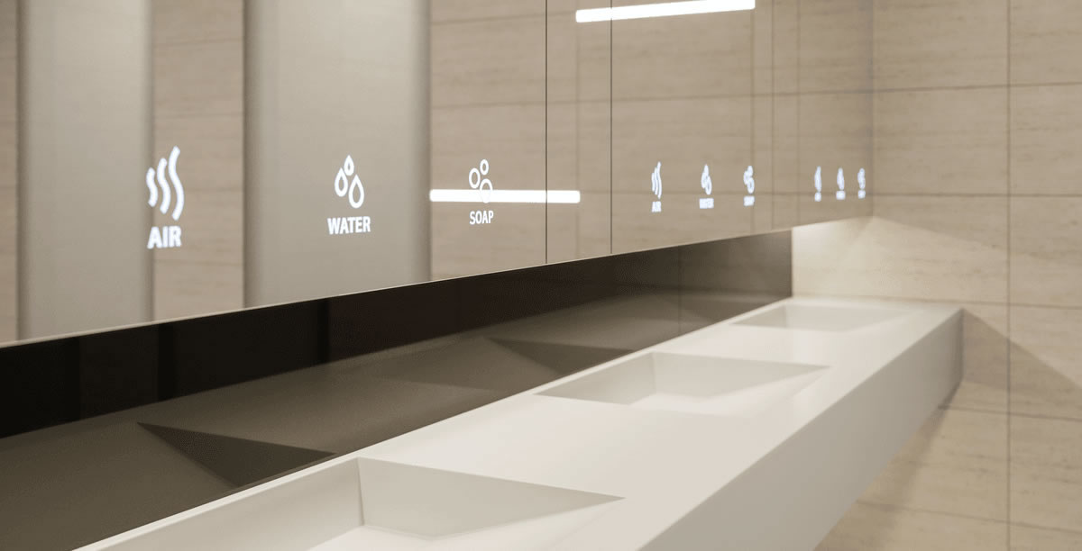 CLEANTEC érintésmentes szappan-víz-kézszárító modul