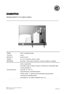 CLEANTEC érintésmentes szappan-víz-kézszárító modul - műszaki adatlap
