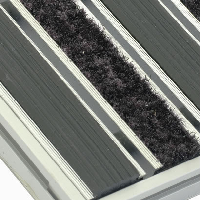 Alutrend® MaxiRub & Dry bordázott gumis és nedvszívó textil beltéri szennyfogók