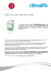 Solufluid® Heat Pump közvetítőközeg - részletes termékismertető