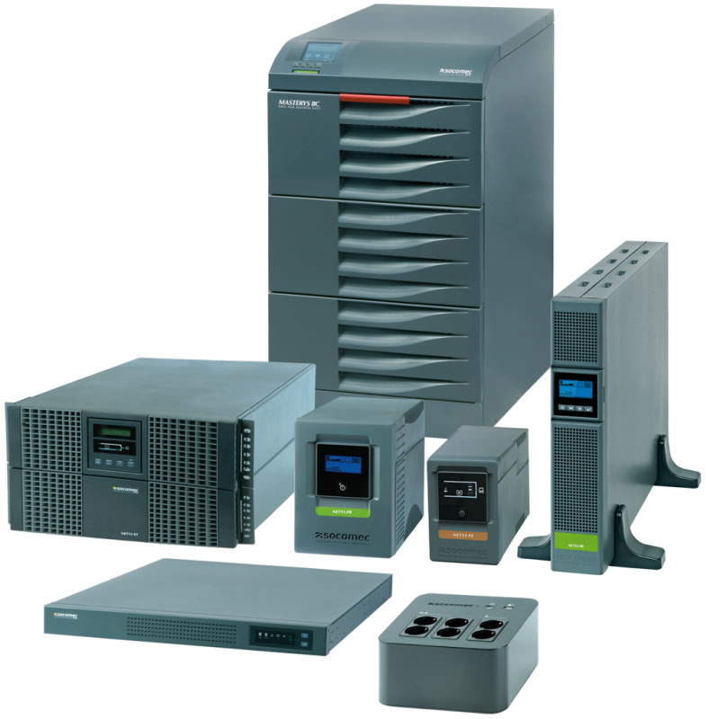 Socomec UPS 600 VA - 24 kVA (1/1 fázis)