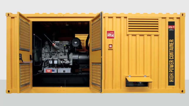 VISA - CONTAINER konténerbe szerelt dízelmotoros áramfejlesztők 1700-2250 kVA