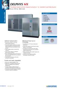 DELPHYS MX (250 - 900 kVA) 3/3 fázisú UPS - részletes termékismertető