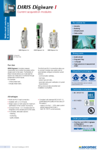 Digiware I áramszenzoros bekötésű villamos fogyasztásmérő és hálózat analizátor - részletes termékismertető