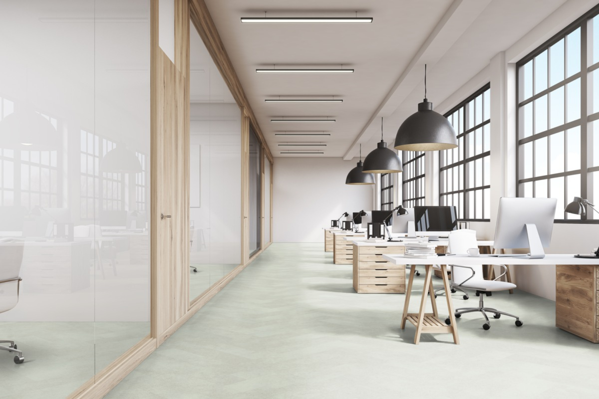 Aspecta Contours Mist - Herringbone LVT burkolat