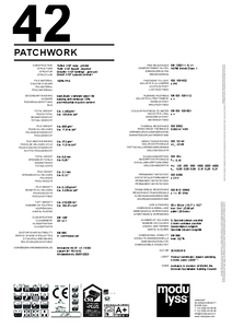 modulyss Patchwork modul szőnyegpadló - műszaki adatlap