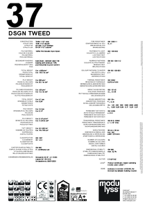 modulyss DSGN Tweed modul szőnyegpadló - műszaki adatlap