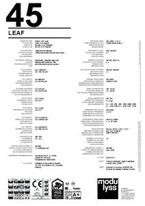 modulyss Leaf modul szőnyegpadló - műszaki adatlap