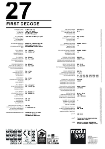 modulyss First Decode modul szőnyegpadló - műszaki adatlap