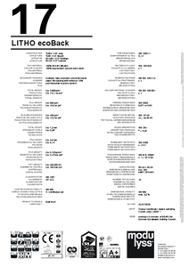 modulyss Litho modul szőnyegpadló - műszaki adatlap