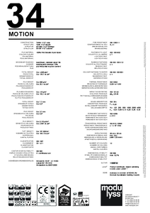 modulyss Motion modul szőnyegpadló	 - műszaki adatlap