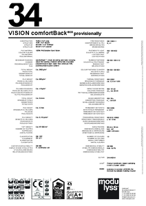 modulyss Vision ComfortBack Eco modul szőnyegpadló - műszaki adatlap