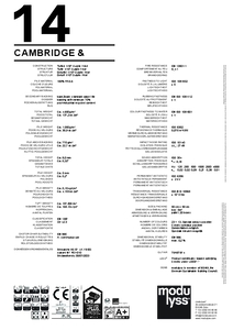 modulyss Cambridge& modul szőnyegpadló - műszaki adatlap