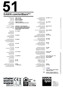 modulyss Dawn modul szőnyegpadló - ComfortBack Eco - műszaki adatlap