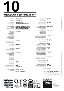 modulyss Meadow modul szőnyegpadló - ComfortBack eco - műszaki adatlap