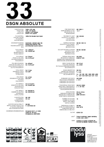 modulyss DSGN absolute modul szőnyegpadló - műszaki adatlap