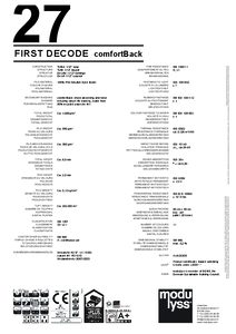 modulyss First Decode modul szőnyegpadló - comfortBack - műszaki adatlap
