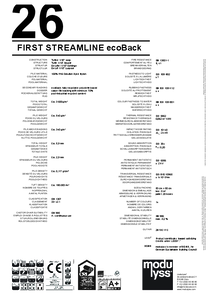 modulyss First Streamline modul szőnyegpadló ecoBack - műszaki adatlap