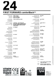modulyss First Forward modul szőnyegpadló comfortBack eco - műszaki adatlap