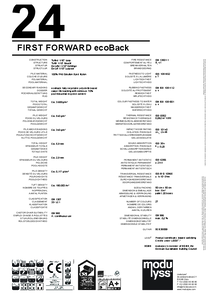 modulyss First Forward modul szőnyegpadló ecoBack - műszaki adatlap